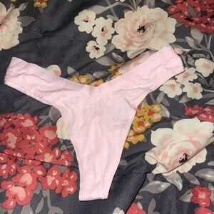 Victorias Secret Pink Striped Thong